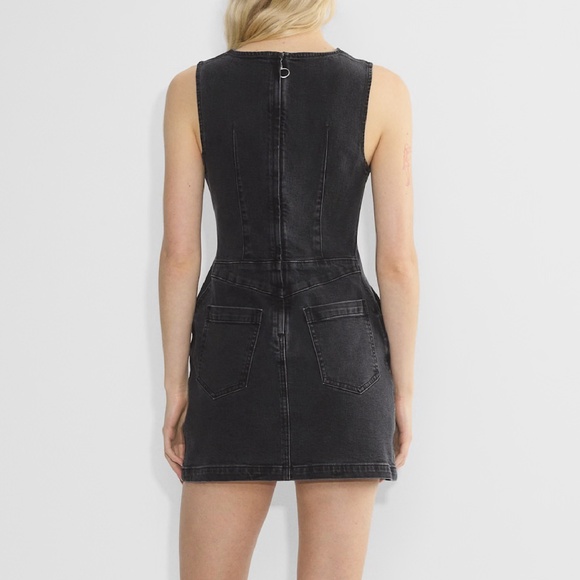 BNWT - Aritzia Denim Forum The Shift Denim Mini Dress (S) - Picture 4 of 15